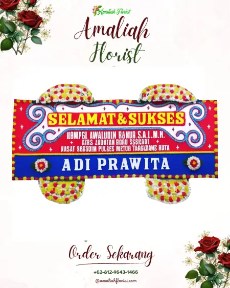 Papan Bunga Ucapan Selamat Munjungan